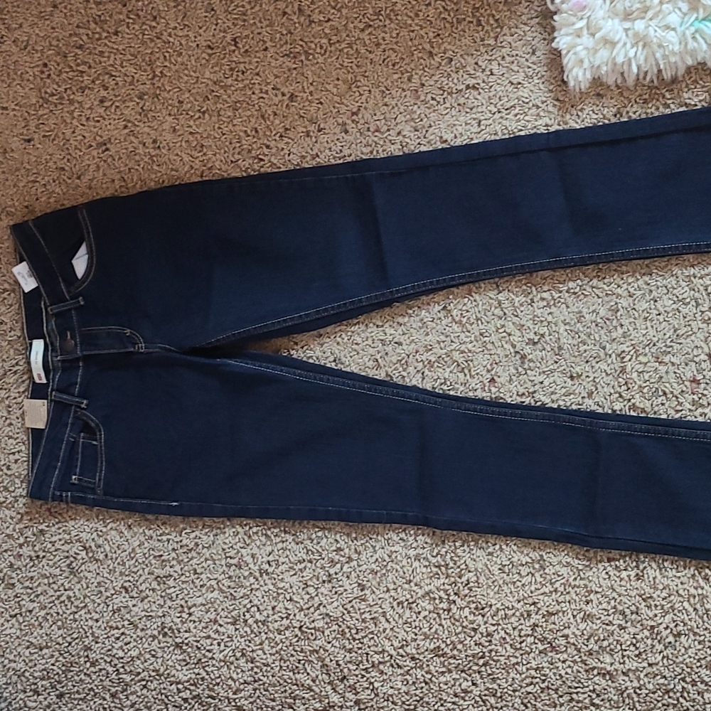 Levis 711 dark wash skinny jeans girls 14